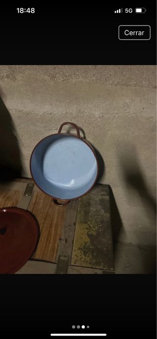 Cazuela vintage granate