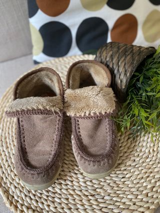 Botín marrón forrado talla 37/38