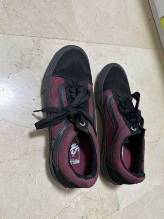 Zapatillas Vans Old Skool Pro Negras/Rojas