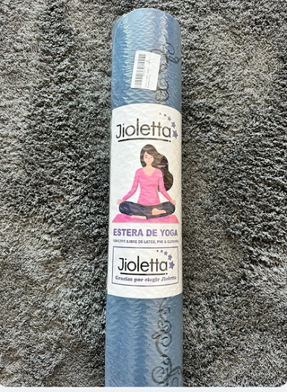 Esterilla Yoga Jioletta Azul con Bolsa