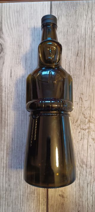 Botella cristal forma monje