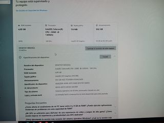 HP AiO PC Sobremesa. Desktop 96N30Q. 4 GB Ram.