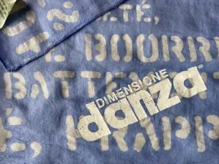 Foulard Dimensione Danza Blu e Bianco