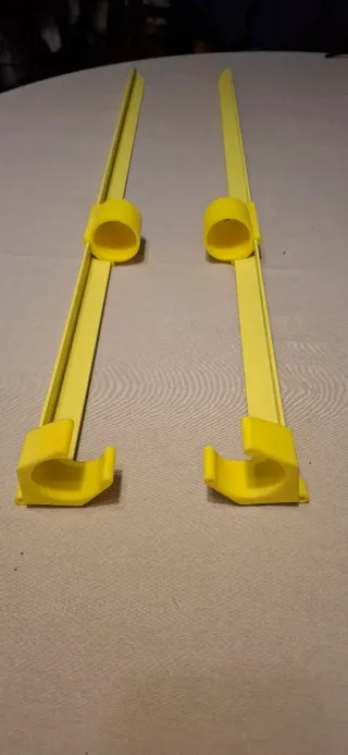 2 Soportes para cañas de pesca amarillos