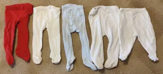 5 Leotardos y polainas bebé 0-3 meses