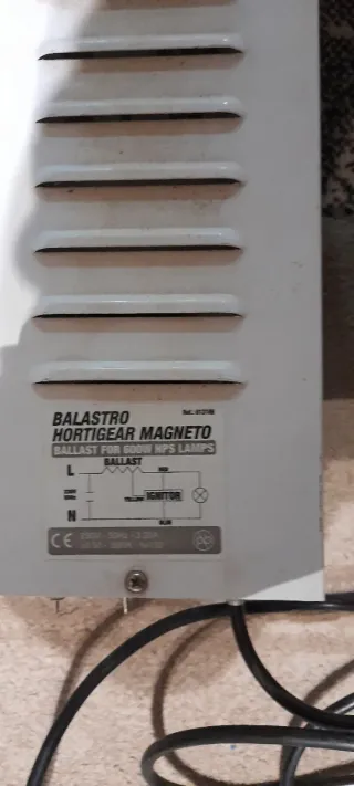 Balastros para cultivo indoor