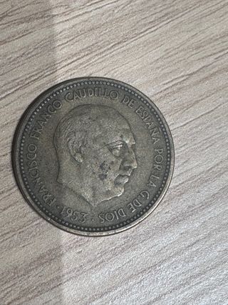 Moneda 1 Peseta Franco 1947