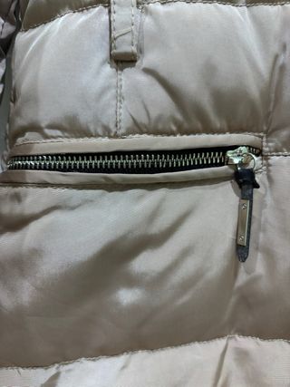 Chaquetón plumón Mango beige