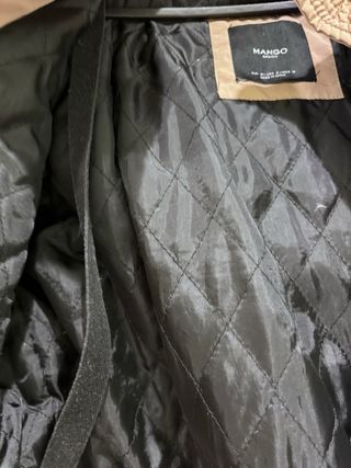 Chaquetón plumón Mango beige