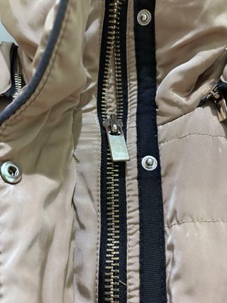 Chaquetón plumón Mango beige