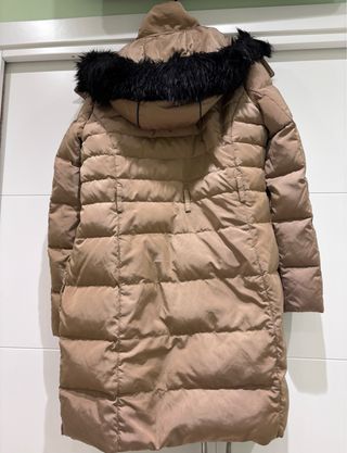 Chaquetón plumón Mango beige