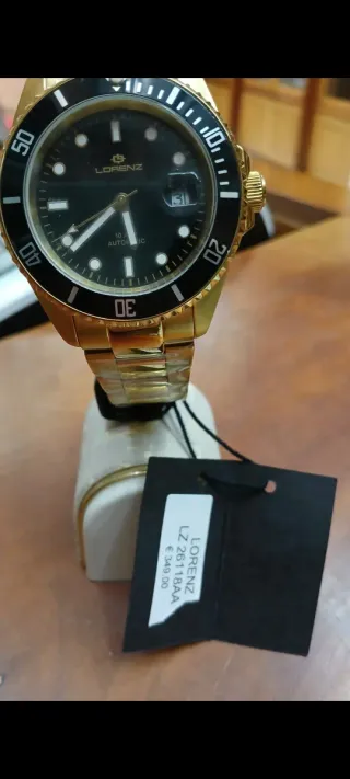 Orologio Lorenz Uomo Automatico Oro Nero