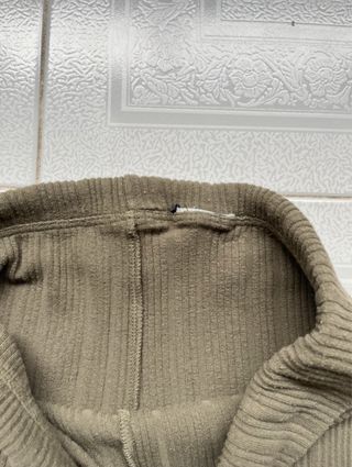 Calças flare legging verde militar