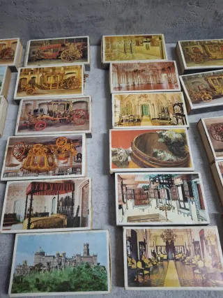 Scatole di fiammiferi antiche con carriaggi