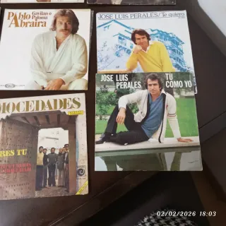 Discos vinilo LPs y singles, música años 80.