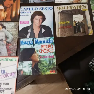 Discos vinilo LPs y singles, música años 80.