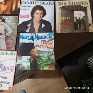 Discos vinilo LPs y singles, música años 80.