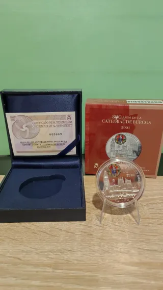 Moneda 10€ 800 Años Catedral Burgos 2021