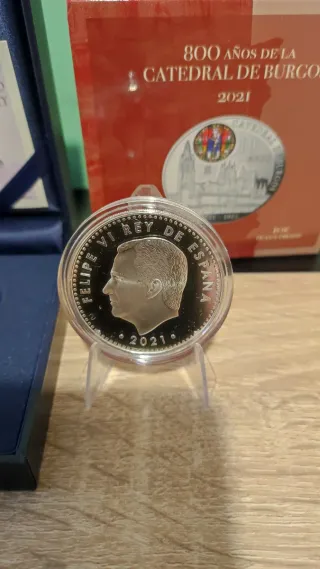Moneda 10€ 800 Años Catedral Burgos 2021