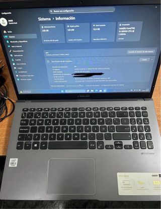Portátil Asus Intel Core i3 250GB SSD Gris