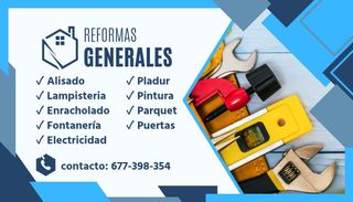 REFORMAS EN GENERAL 100% CONFIABLE