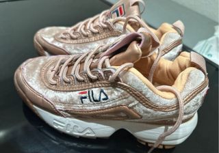 Zapatos Fila Mujer Dorado Rosa