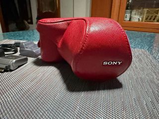 Cámara Sony Nex 3 Roja + Accesorios