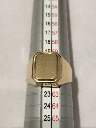 Anillo Sello Oro Hombre Nuevo