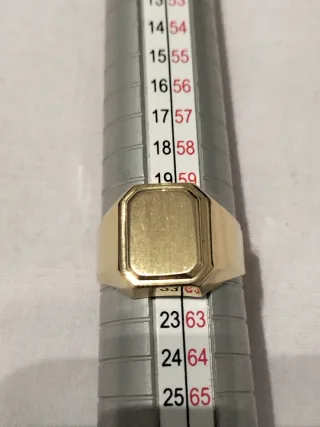 Anillo Sello Oro Hombre Nuevo