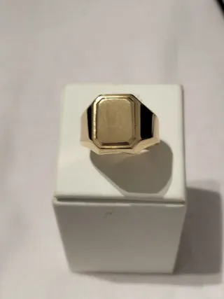 Anillo Sello Oro Hombre Nuevo
