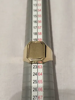 Anillo Sello Oro Hombre Nuevo