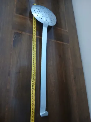 Schiumarola antica in alluminio