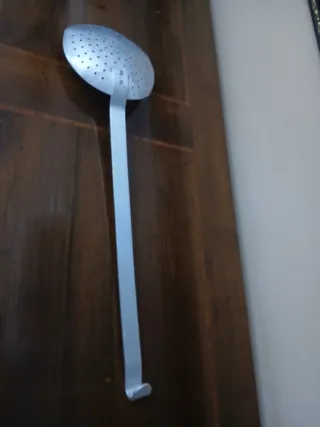 Schiumarola antica in alluminio