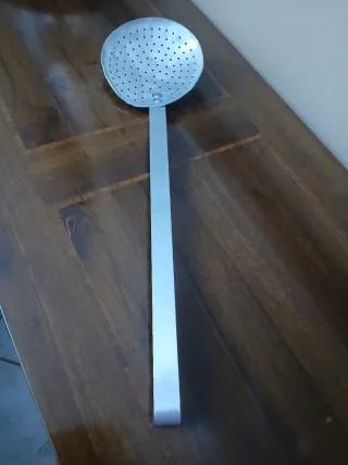 Schiumarola antica in alluminio