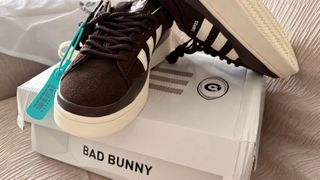 Zapatilla Adidas Campus Marrón y Blanca