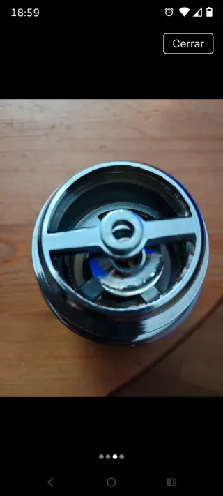 Tapón desagüe nuevo metal y plástico