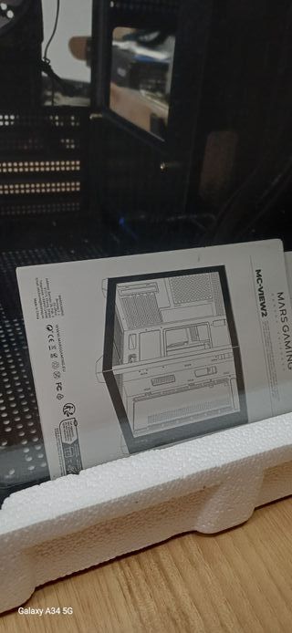 2 CAJAS Mars Gaming MC-VIEW2 Caja PC Negra