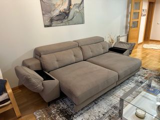 Sofá lineal convertible en cama. OFERTON