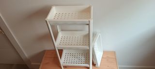 Estantería auxiliar blanca 3 baldas