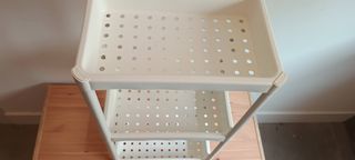 Estantería auxiliar blanca 3 baldas