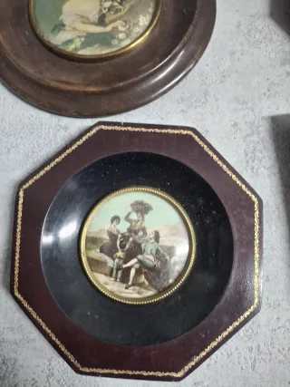 Lote 4 miniaturas marcos antiguos