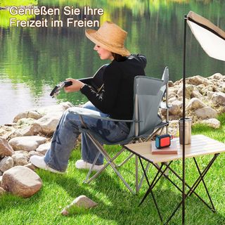 Juego 2 Sillas Plegables Camping Gris