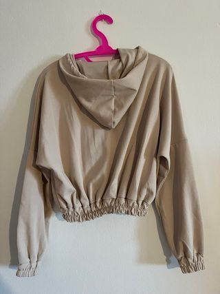 Giacca donna beige con cappuccio