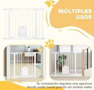 Barrera sicurezza per animali domestici bianca