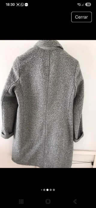 Abrigo Street One gris con etiquetas