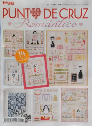Revista punto de cruz Romántico