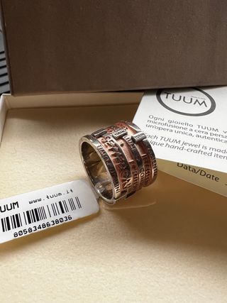 Anello Tuum Sette Doni rosato e Argento