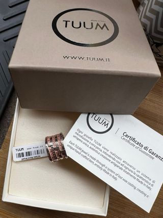 Anello Tuum Sette Doni rosato e Argento