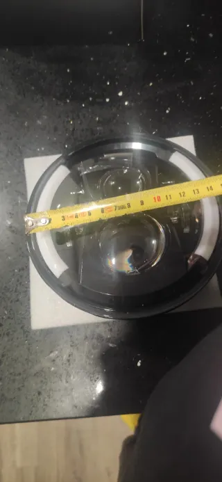 Faro LED 7 homologado moto con señal intermitente.