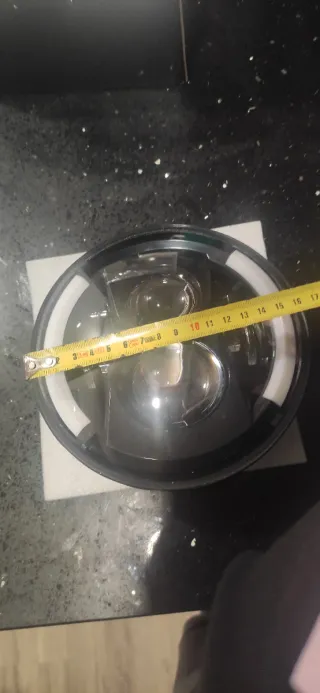 Faro LED 7 homologado moto con señal intermitente.